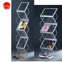 BORN DISPLAY  acrylic literature holder /FT brochure holder display racks A4/high quality brochure holder stand folding display