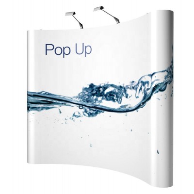 Folding Exhibition Booth PVC Backdrop Magnetic Pop Up Display Banner Stand