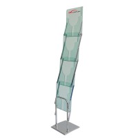 Portable Brochure Holder Catalogue Stand  Foldable Brochure Holder Catalogue Shelf  Foldable Iron Literature Holder