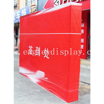 back wall display fabric pop up folding panel display